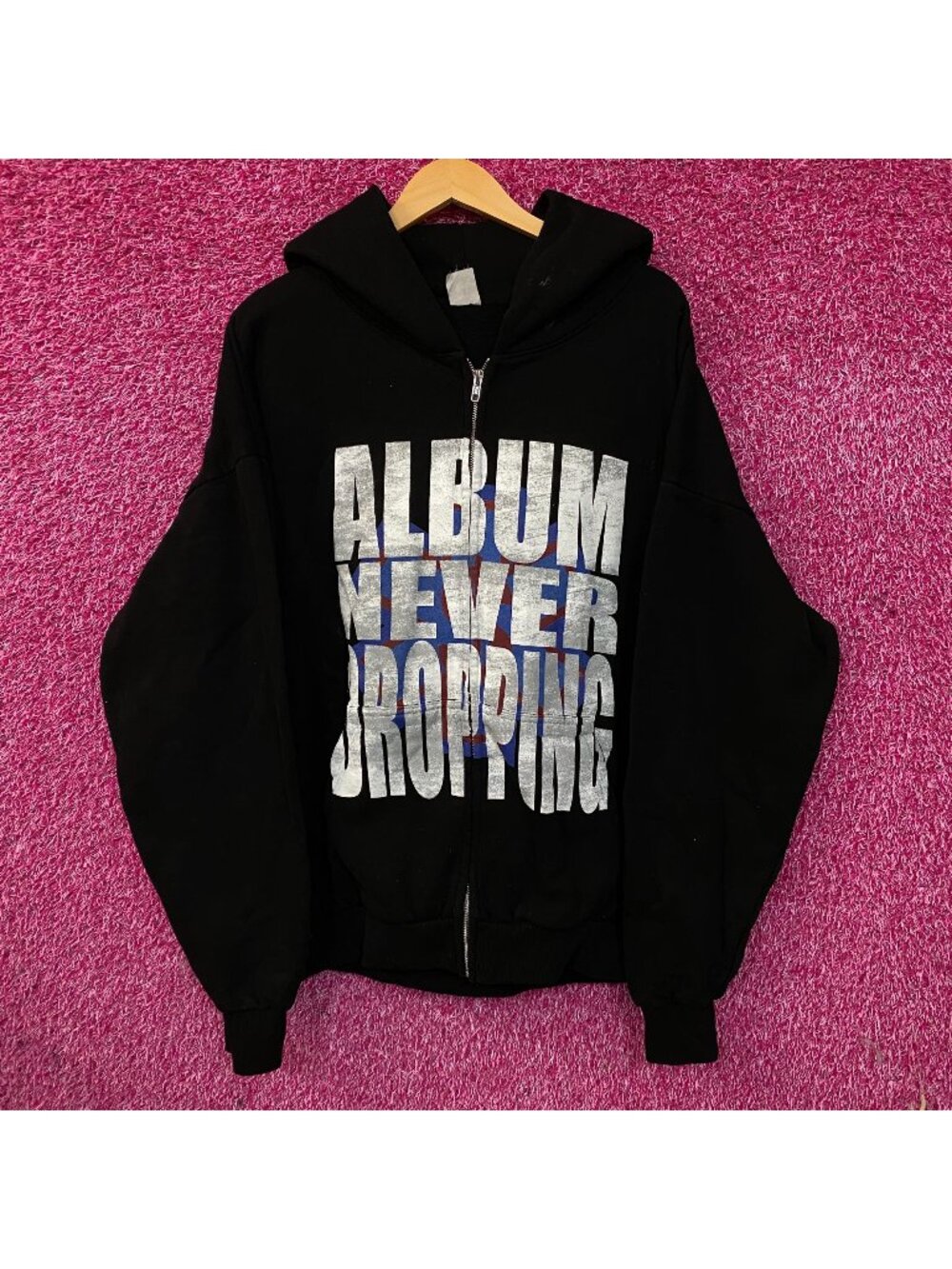 A$AP Rocky’ AWGE "Album Never Dropping" Zip-Up Hoodie 2XL